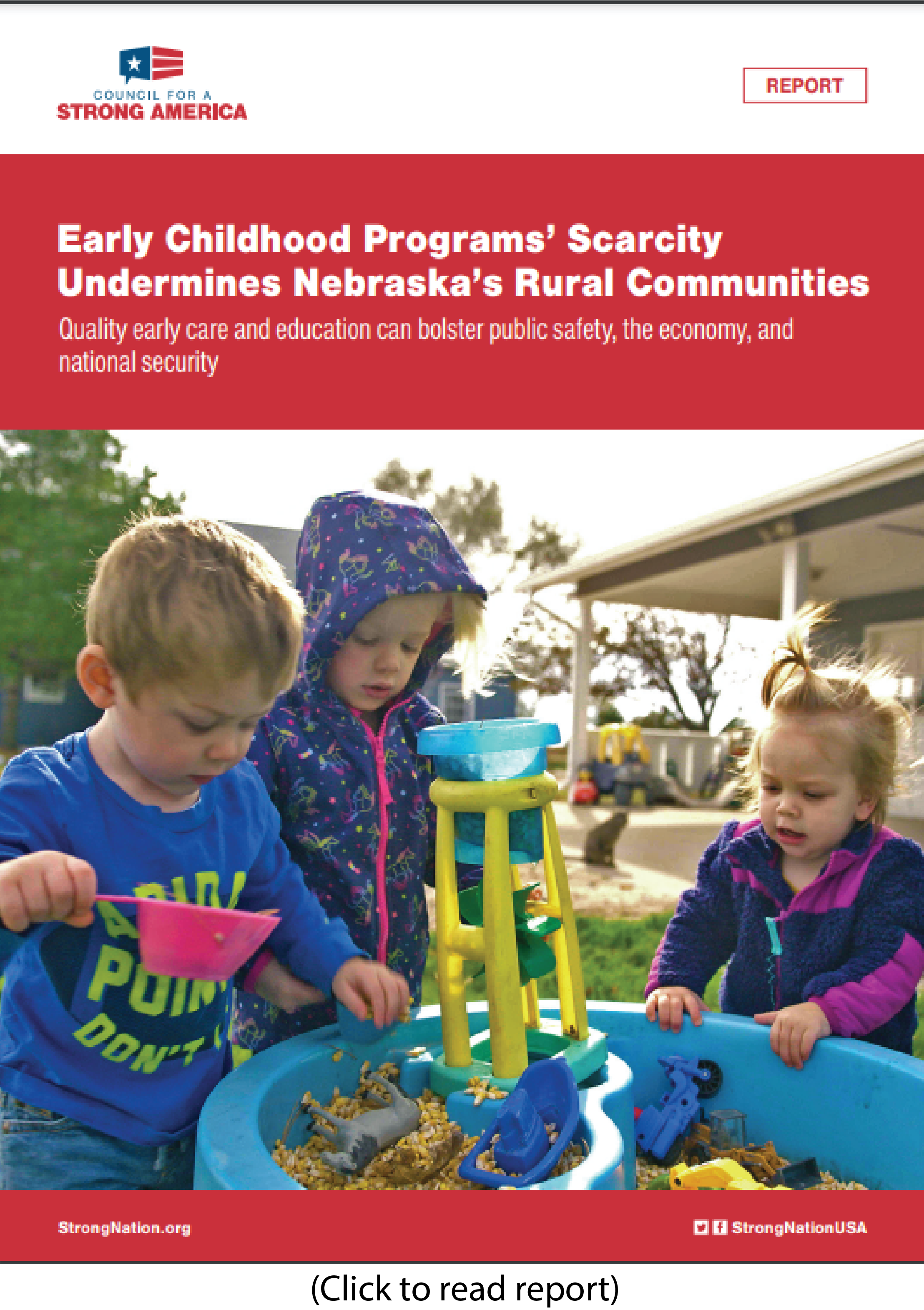 Report: Lack of child care in rural Nebraska impacts business, communities, crime, security