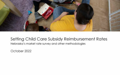 Report: Setting Child Care Subsidy Reimbursement Rates